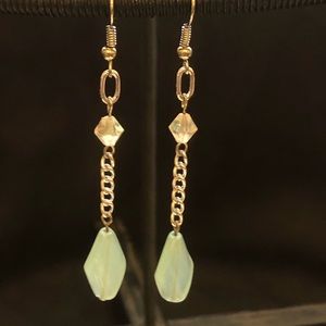 Breaded drop earrings